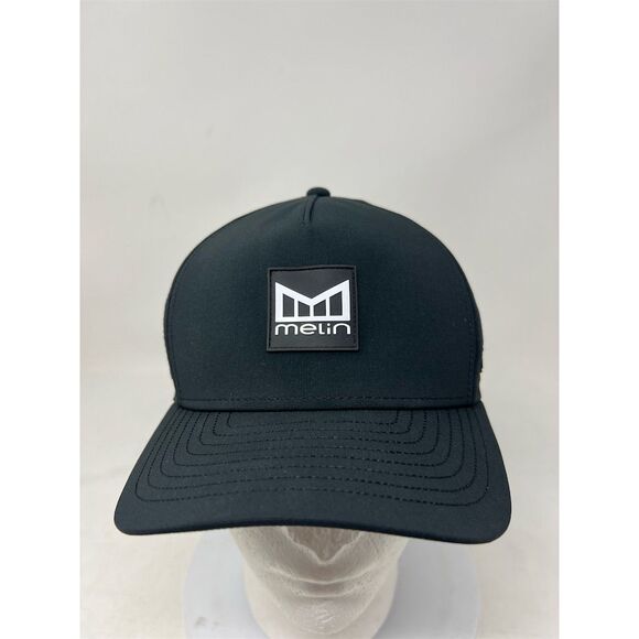 Melin Hydro Odyssey Snapback Hat Black Unisex Water-Resistant Casual Cap - Picture 2 of 14